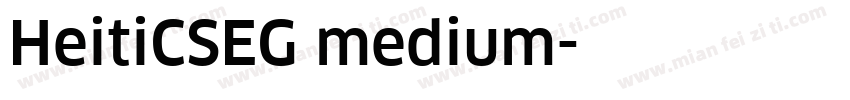HeitiCSEG medium字体转换